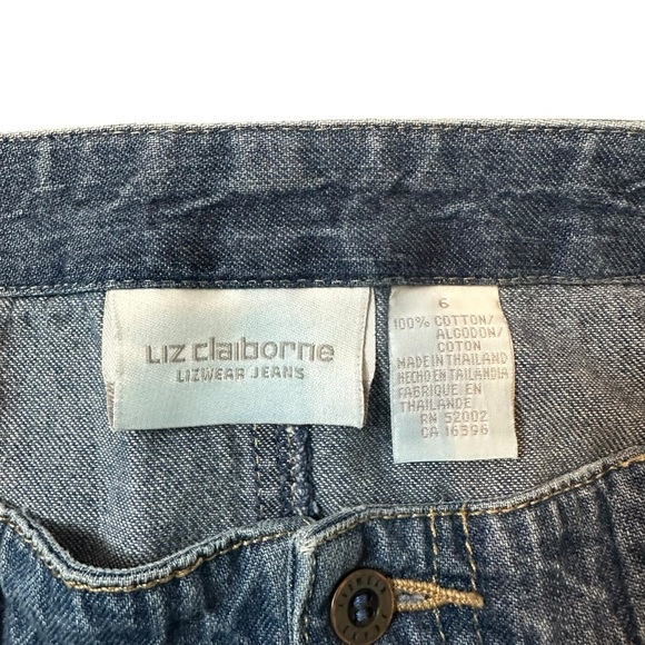 Classic vintage‎ Liz Claiborne Blue A-Line Maxi Skirt Casual - Picture 3 of 4